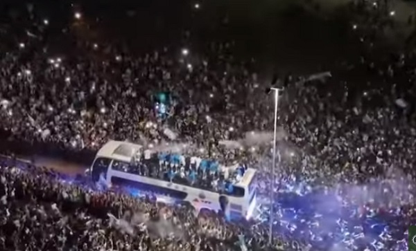 Прибытие сборной Аргентины в Буэнос-Айрес
