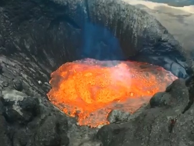Эффектные кадры извержения вулкана Шивелуч