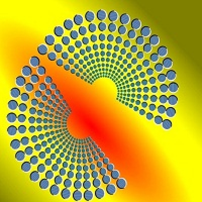 Оптическая иллюзия 21. Иллюзия движения сегментов