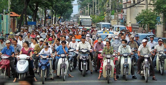 Движение на улицах Вьетнама