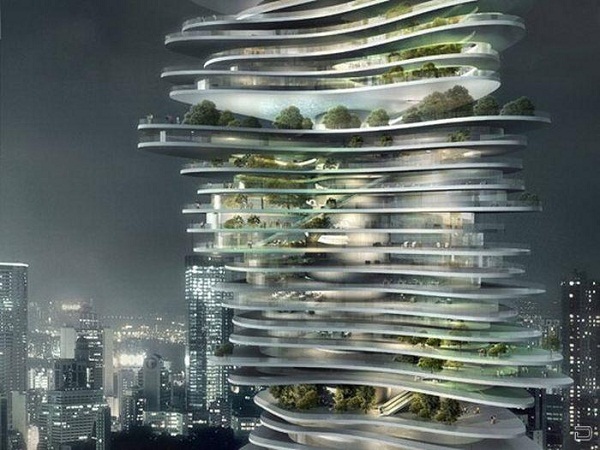 В китайском Чунцине строится небоскреб Urban Forest