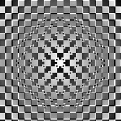 Оптическая иллюзия 15. Выпуклость растет на зрителя