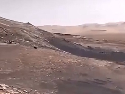 Видео с первым видео с Марса со звуком и в цвете