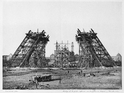 Строительство Эйфелевой башни 1887—1889 гг.