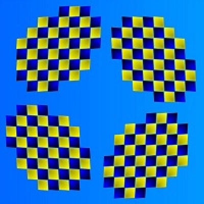 Оптическая иллюзия 18. Иллюзия движения